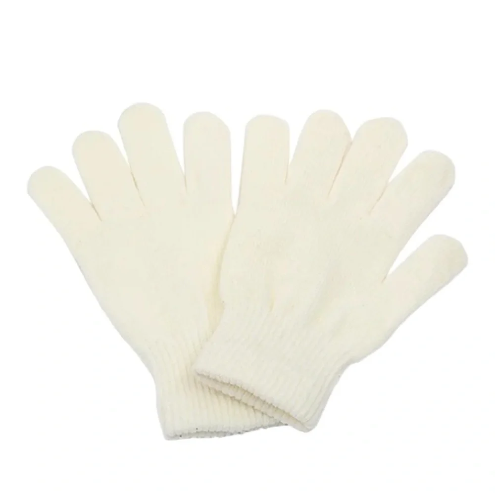 Warm Winter White Cream Soft Warm  Knit Magic Stretch Gloves Womens Size Gloves
